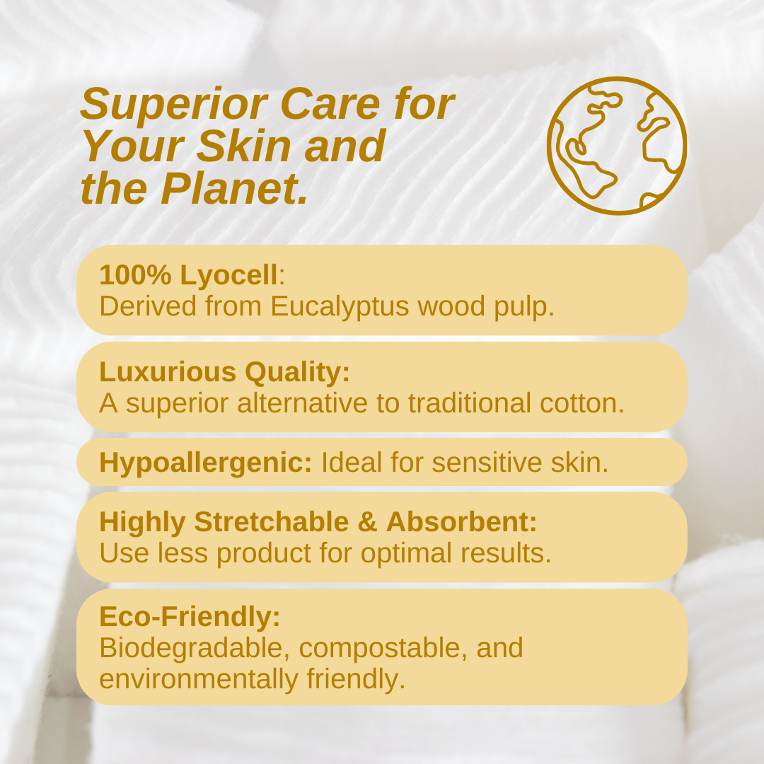 SkinSupp Co. Lyocell Facial Pads Product information